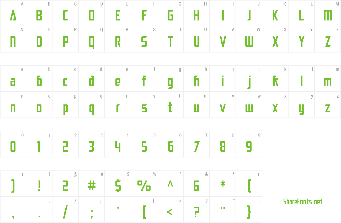 Font SF Electrotome Condensed preview